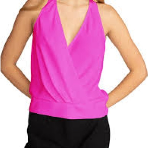 Trina Turk Oceania Banded Racerback Tank Pink size Medium - Picture 1 of 14